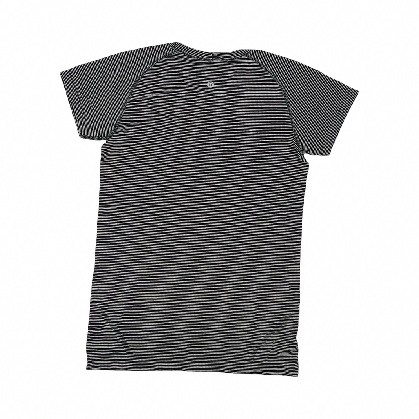 Athletic Top Ss By Lululemon In Black & White, Size:M