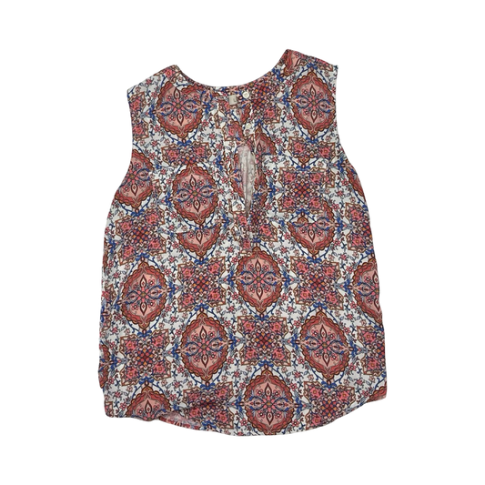 Blouse Sleeveless By Loft In Multi, Size:Xs