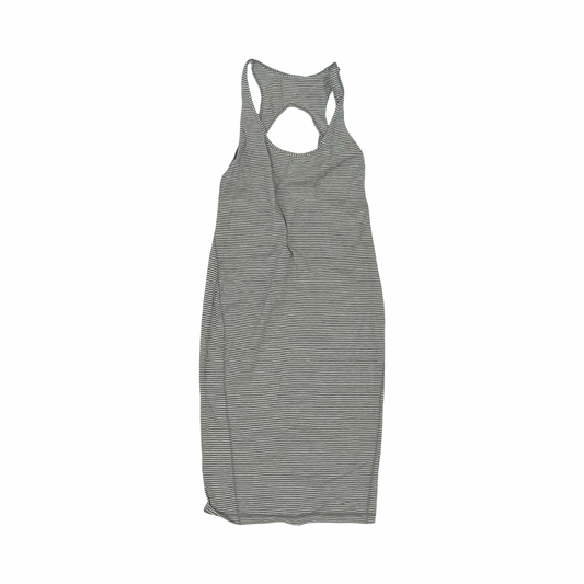 Athletic Dress By Lululemon In Grey & White, Size:M