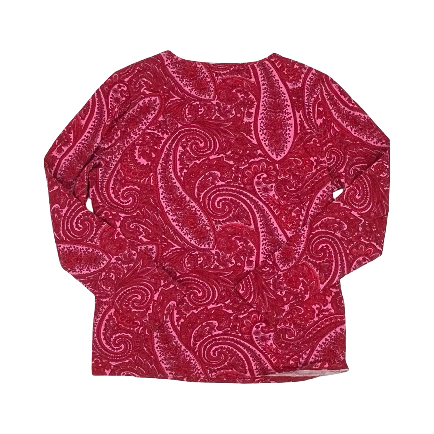 Top Ls By Talbots In Pink & Red, Size:Lp