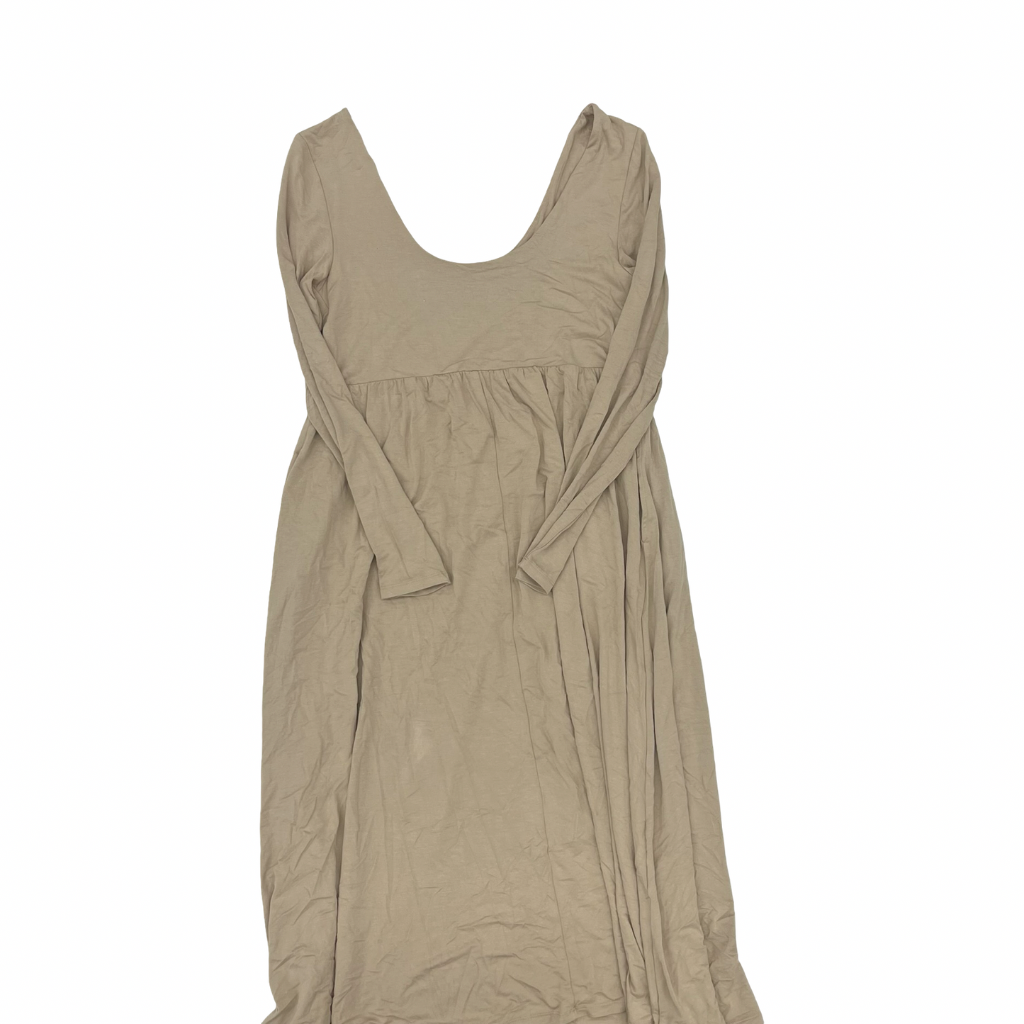 Dress Casual Midi By A New Day In Tan, Size:L