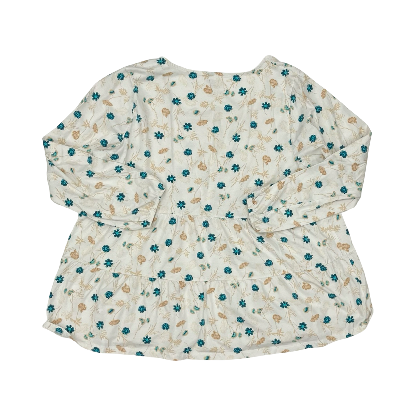 Top Ls By Lands End In Floral Print, Size:1X