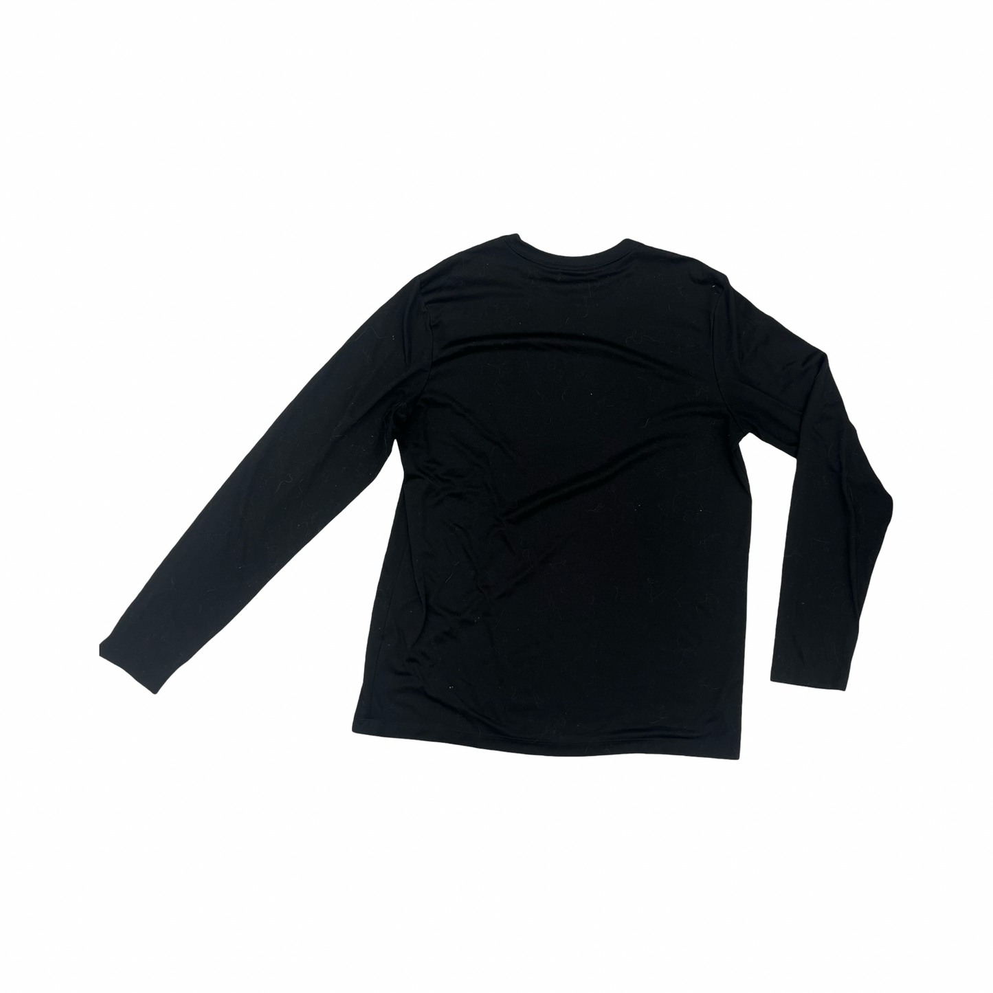Athletic Top Ls Collar By Nike In Black, Size:L