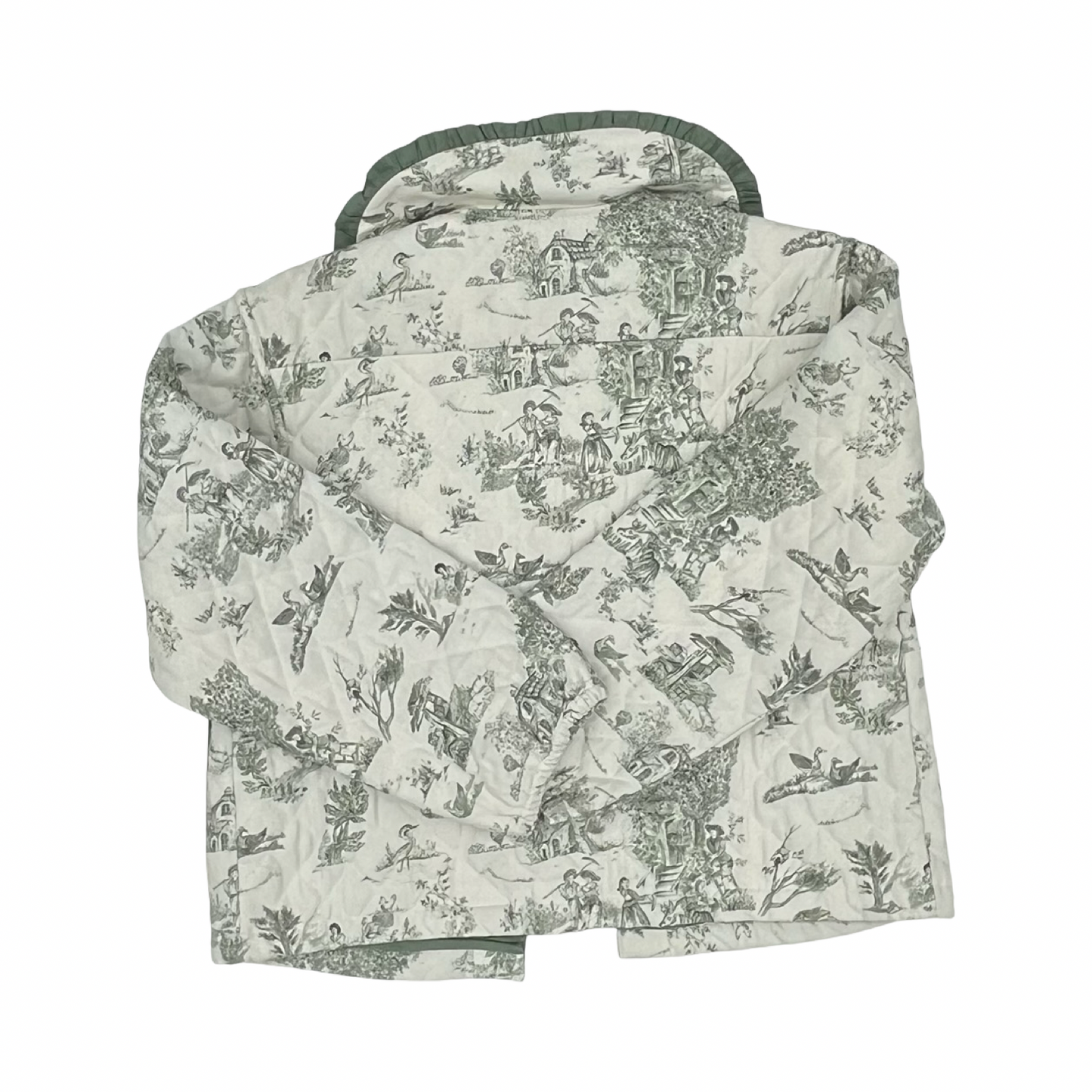 Jacket Puffer & Quilted By Clothes Mentor In Cream, Size:M