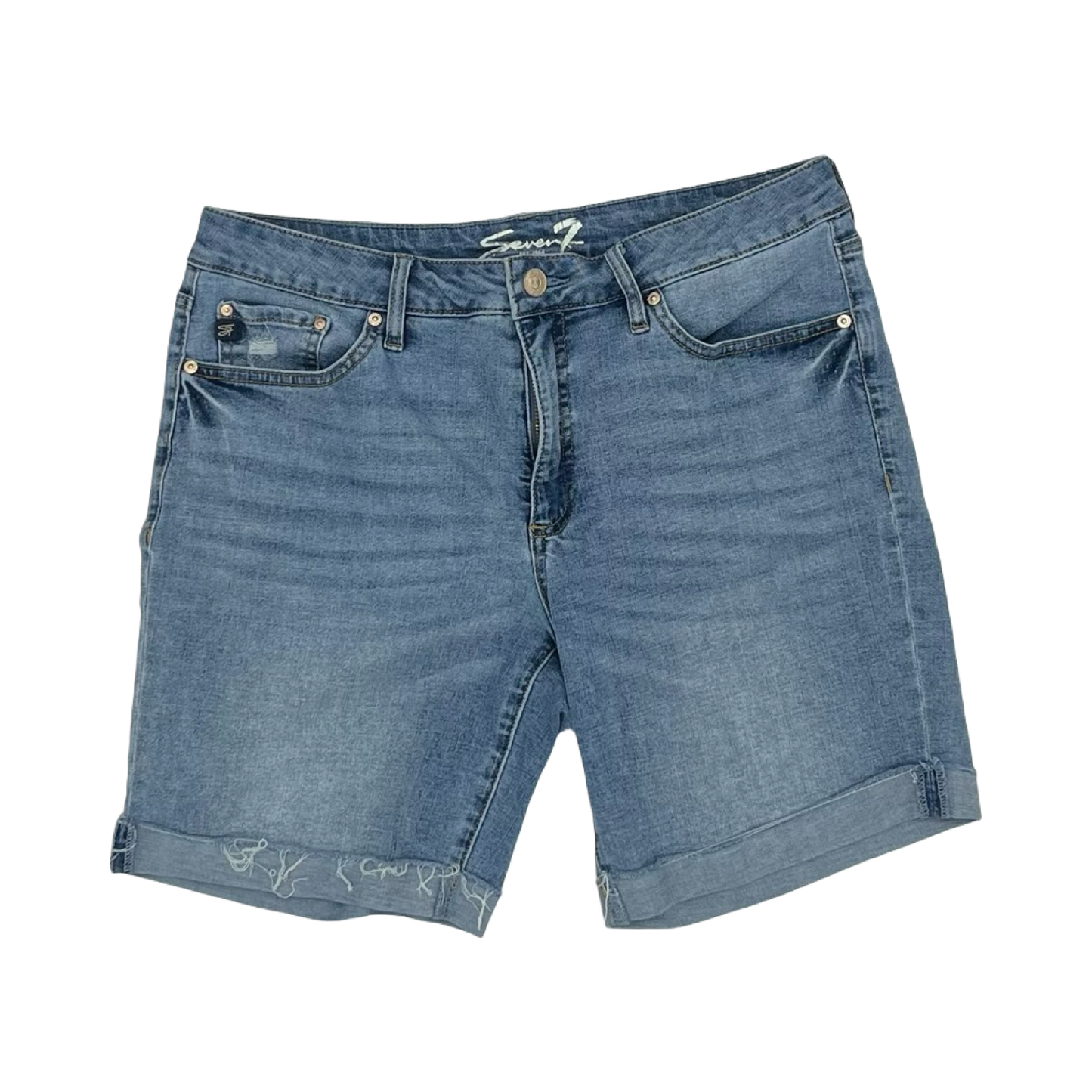 Shorts By Seven 7 In Blue Denim, Size:10