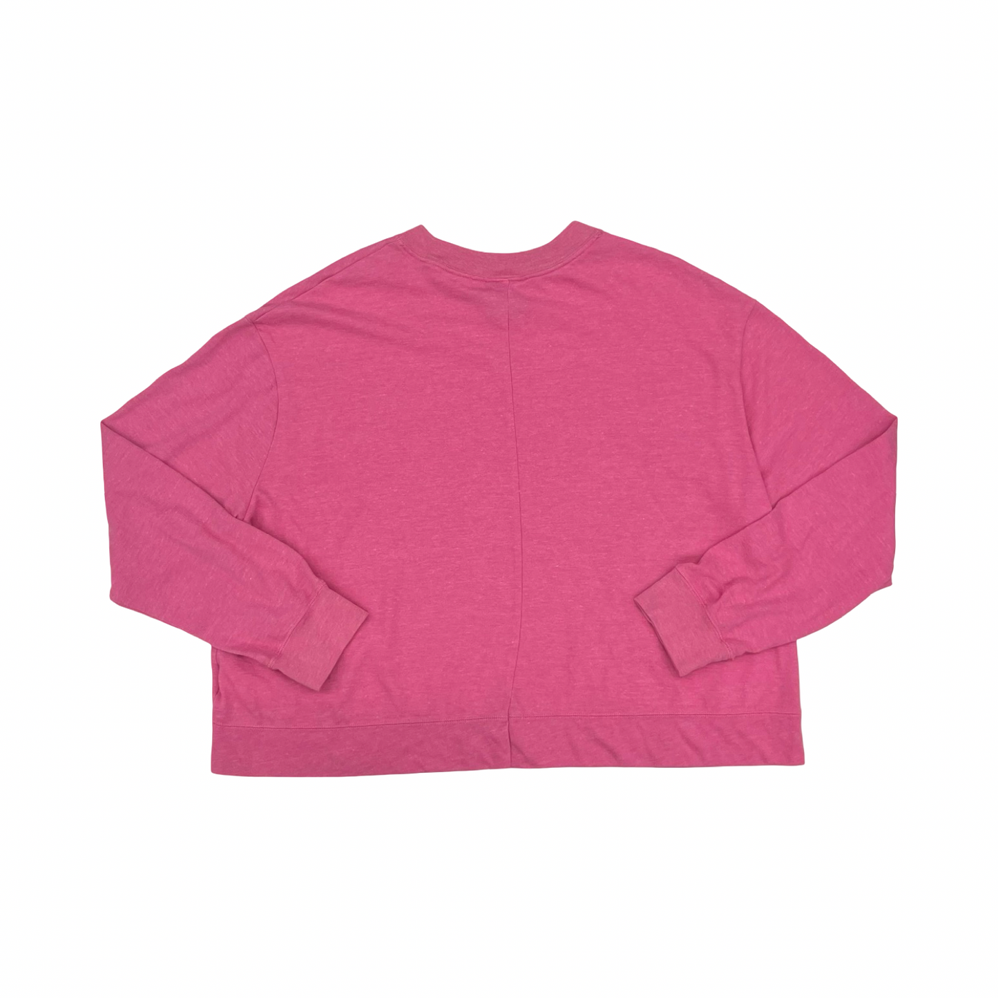 Athletic Top Ls Crewneck By Nike In Pink, Size:Xl