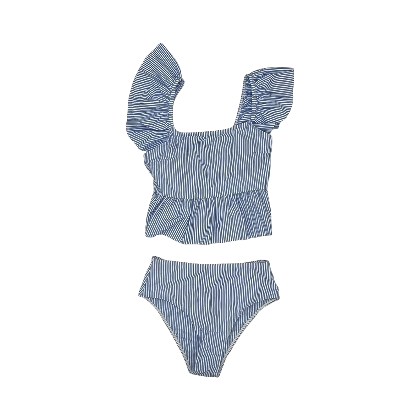 Swimsuit 2Pc By Cme In Blue & White, Size:S