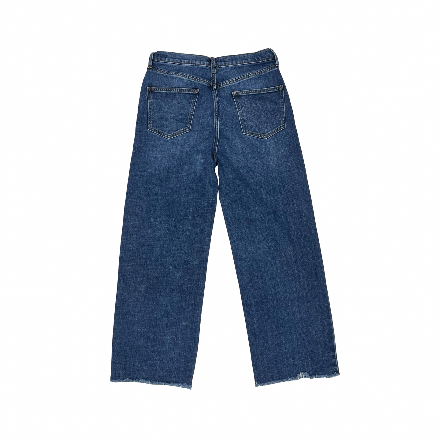 Jeans Wide Leg By Banana Republic In Blue Denim, Size:8