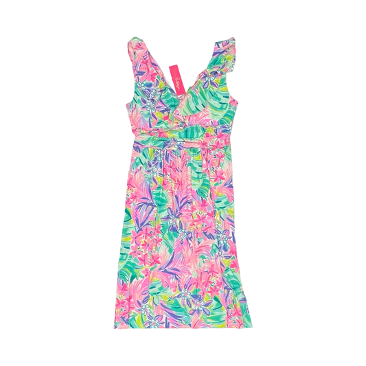 Dress Designer By Lilly Pulitzer In Floral Print, Size:L