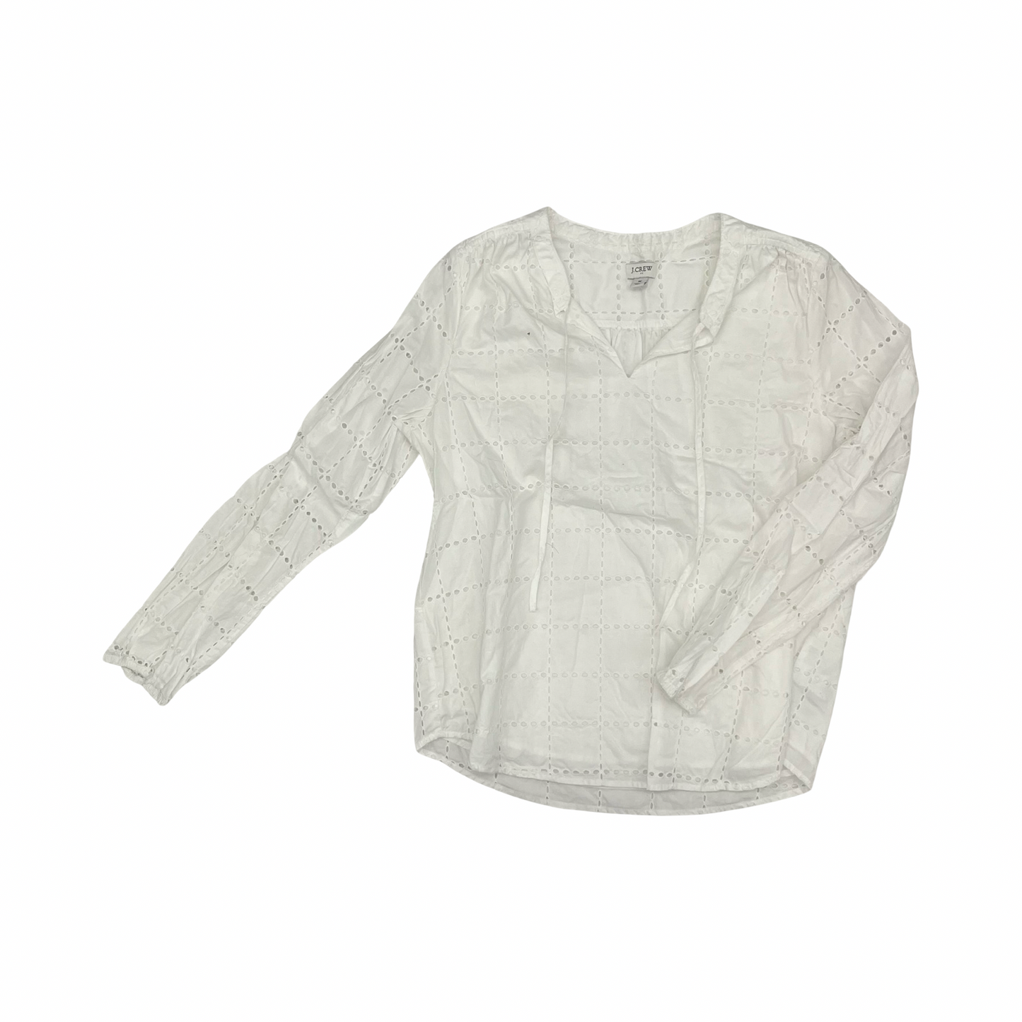 Blouse Ls By J. Crew In White, Size:M
