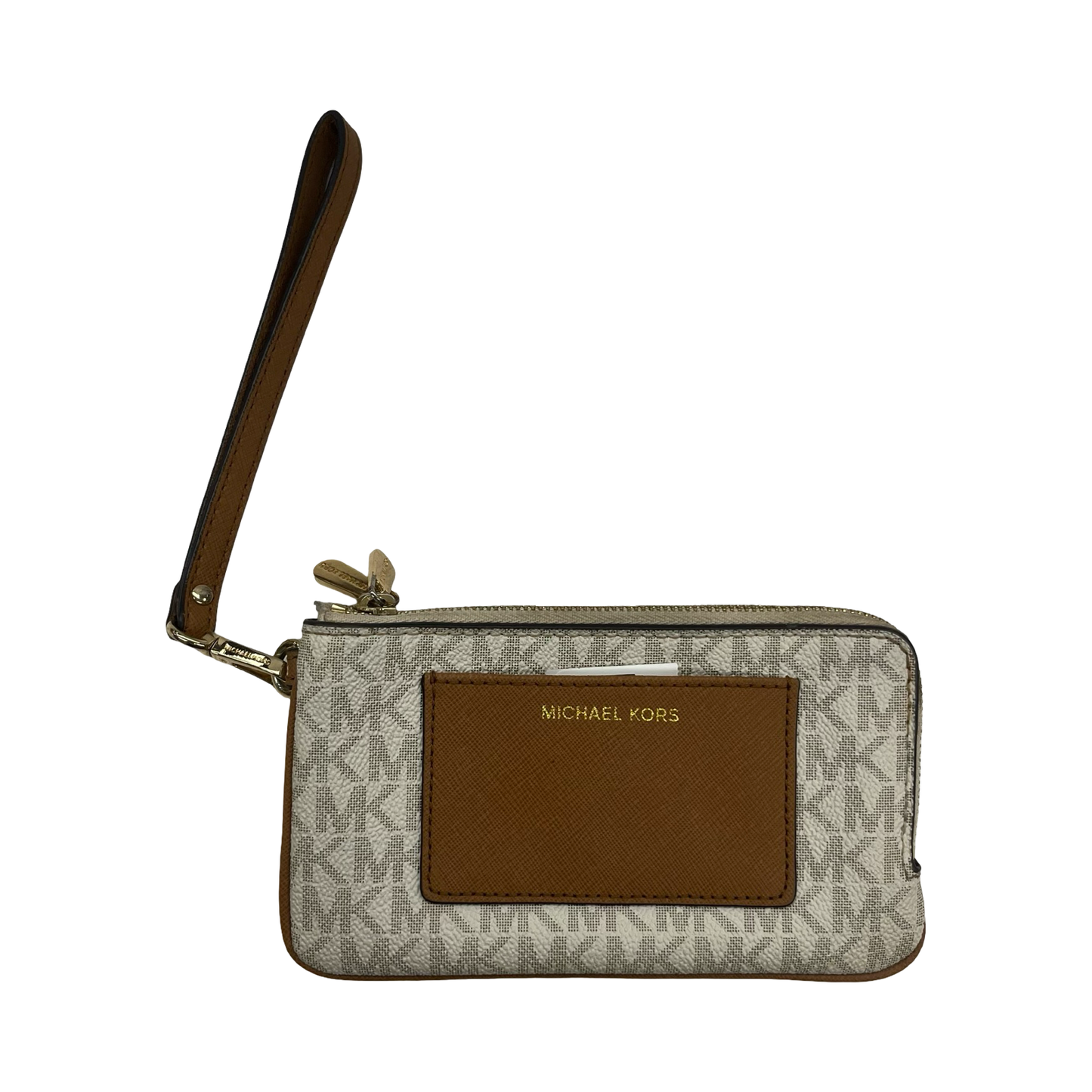 Wristlet Designer By Michael Kors In Cream, Size:Medium