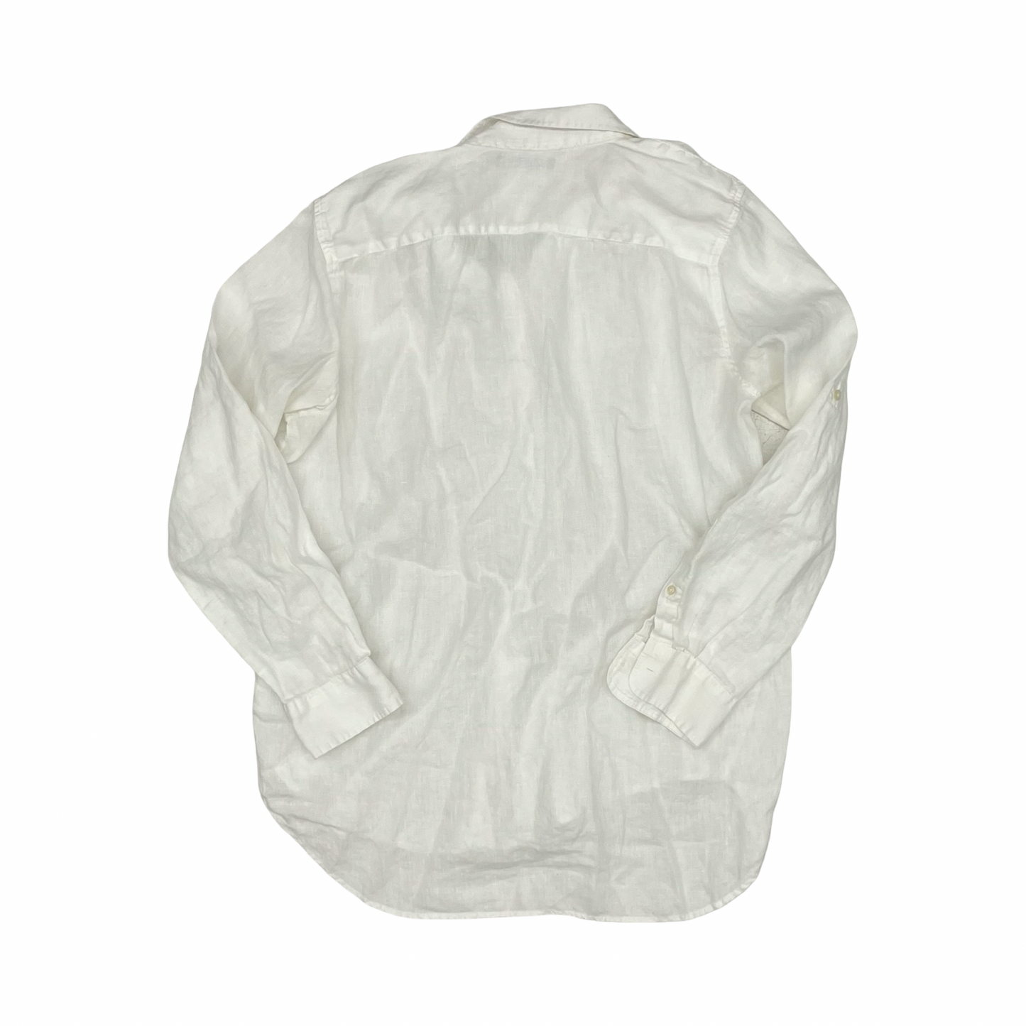 Blouse Ls By Lauren By Ralph Lauren In White, Size:Xl