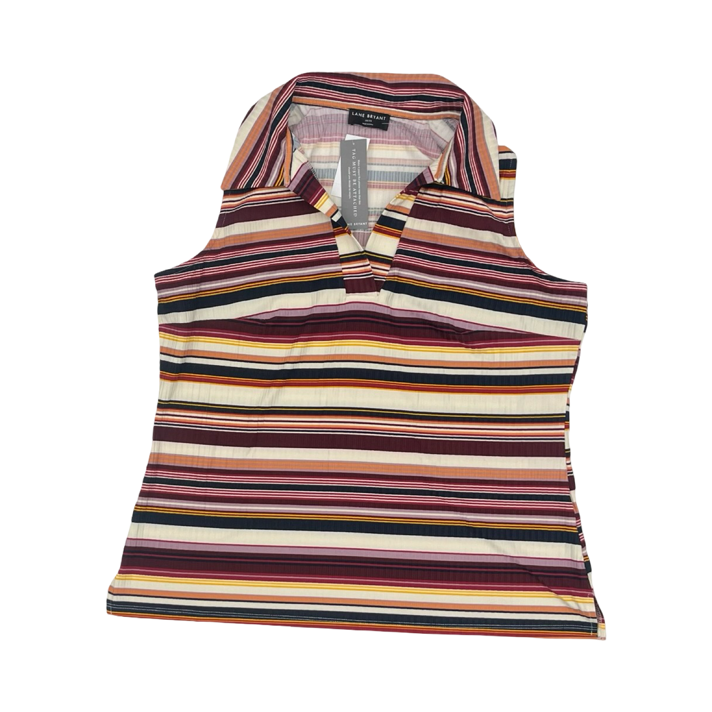 Top Sleeveless By Lane Bryant In Multi, Size:2X