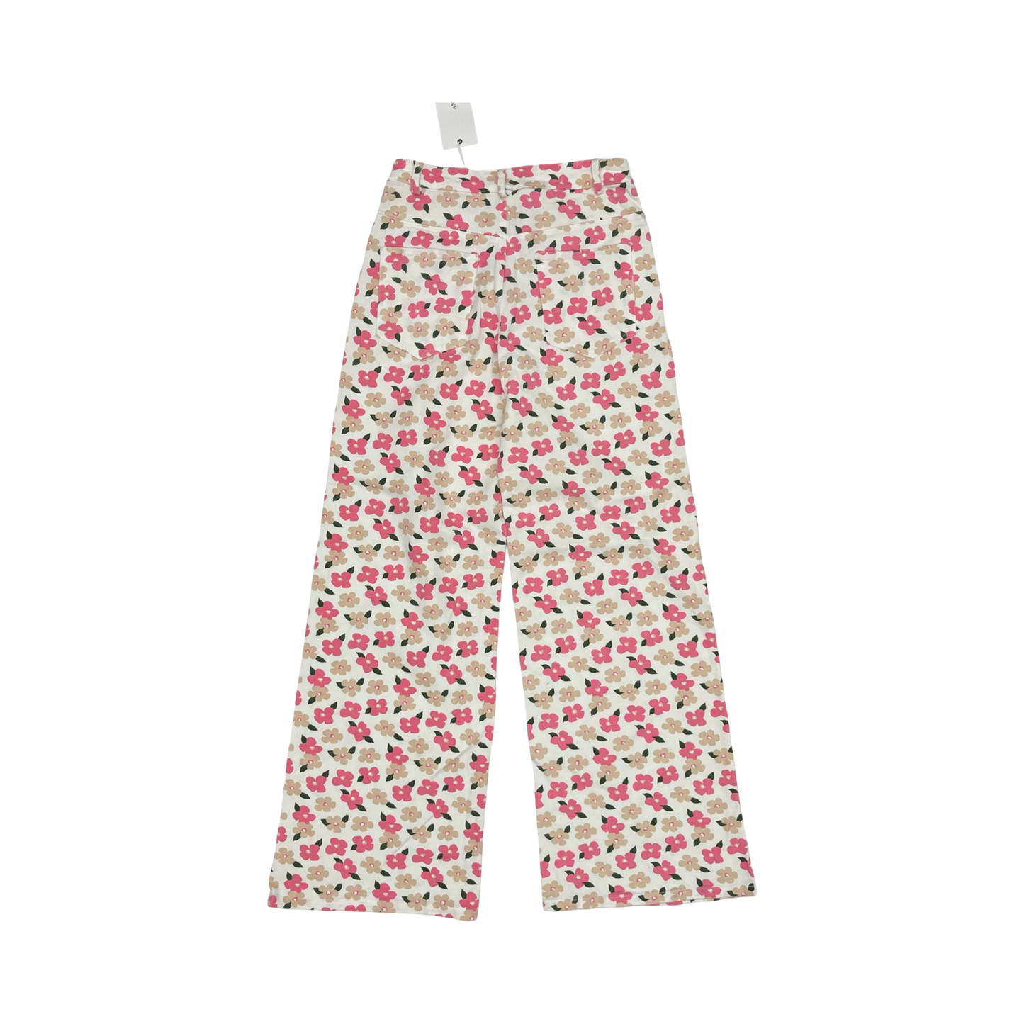 Jeans Wide Leg By Anniewear In Floral Print, Size:S