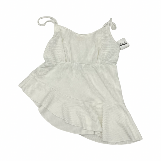 Blouse Sleeveless By Moa Moa In White, Size:L