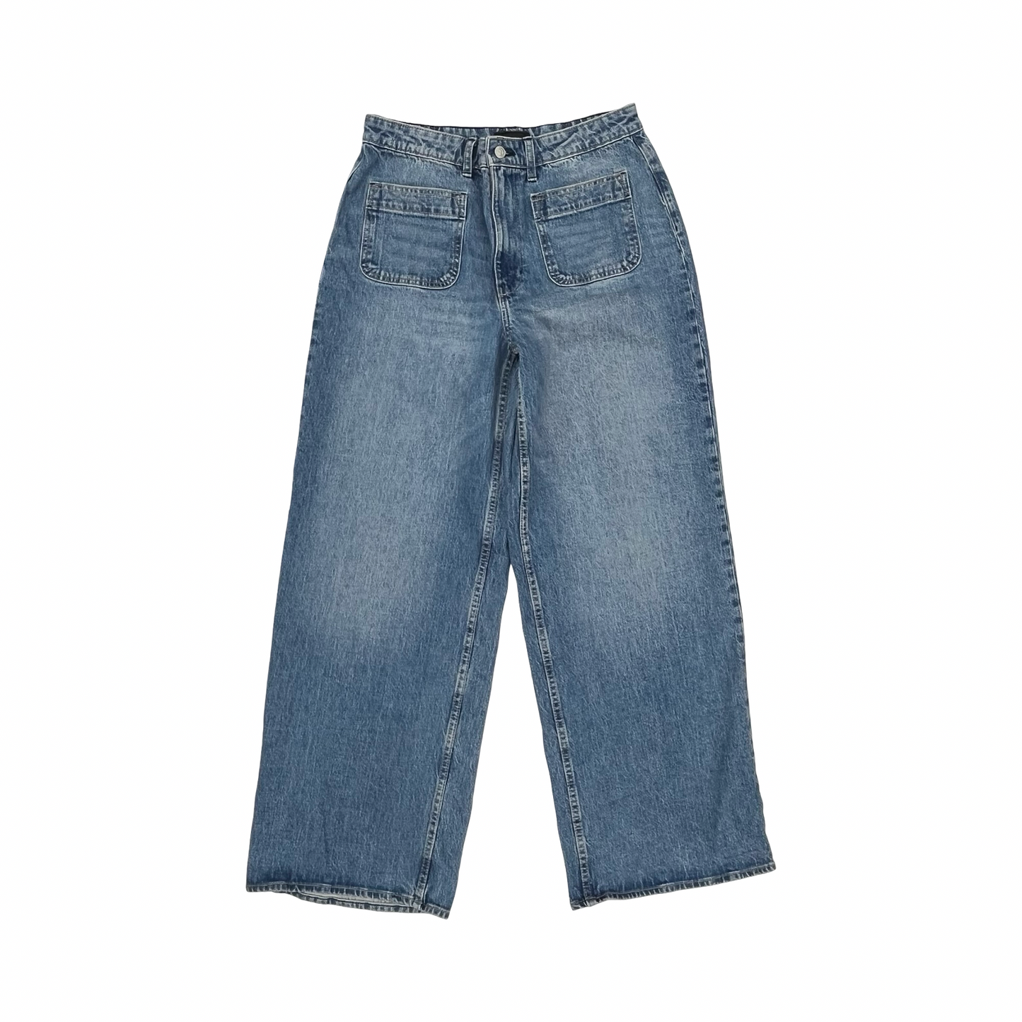 Jeans Wide Leg By Free Assembly In Blue Denim, Size:14
