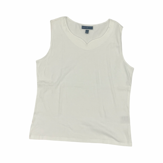 Blouse Sleeveless By Karen Kane In White, Size:Xl