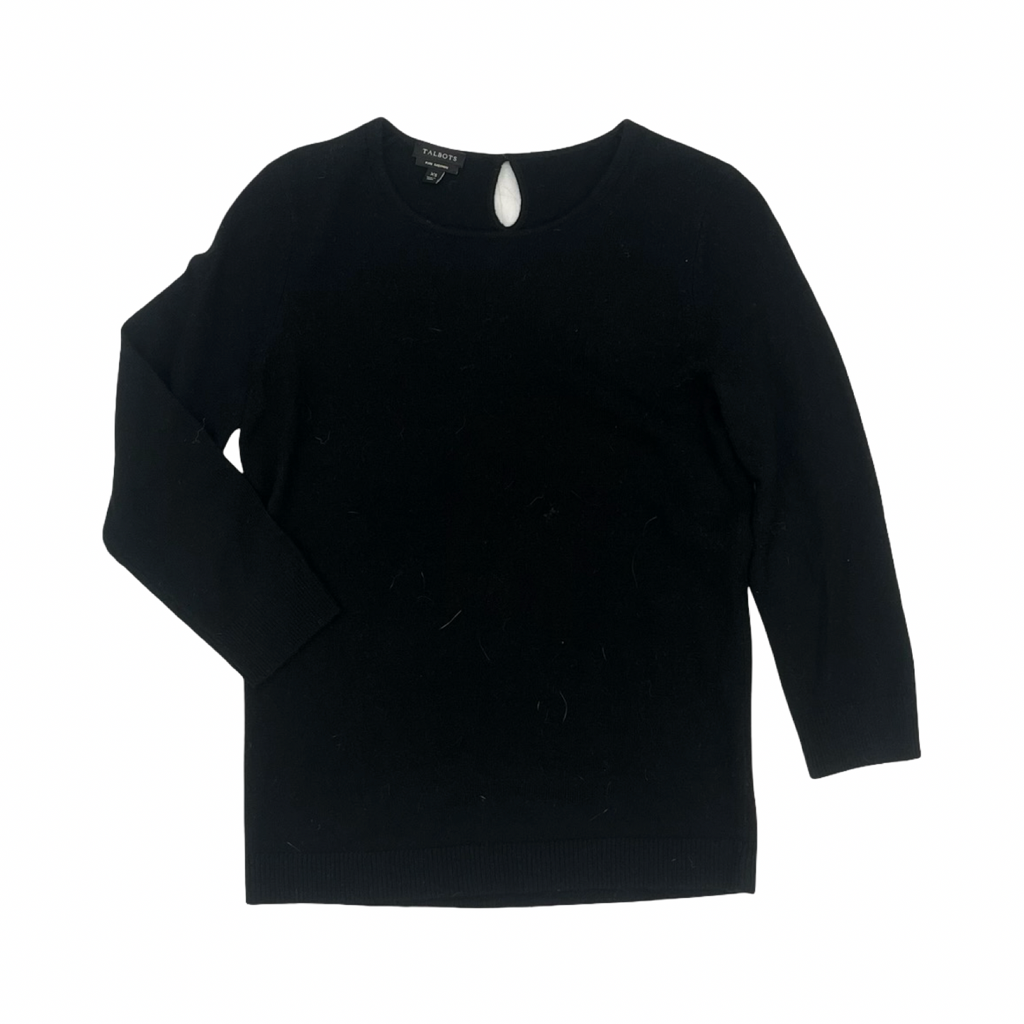 Sweater Cashmere By Talbots In Black, Size:Xs