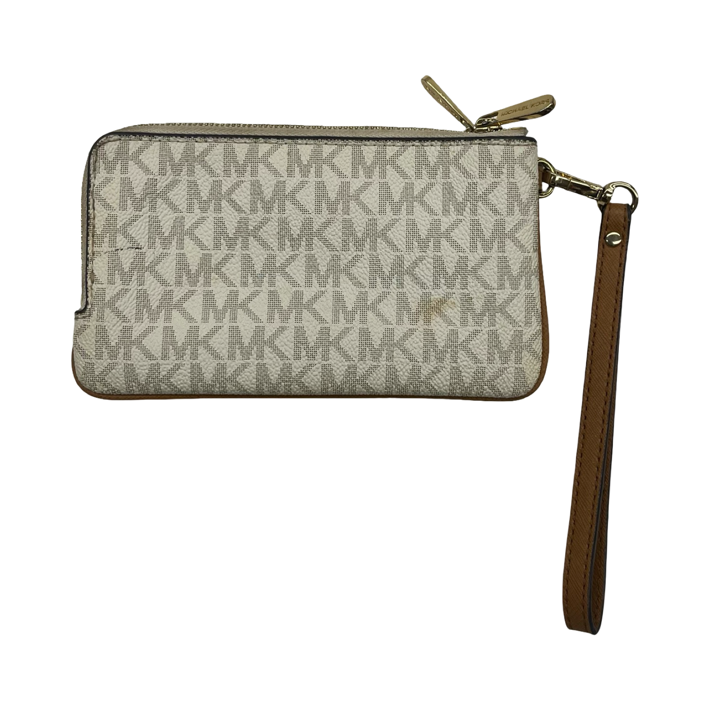 Wristlet Designer By Michael Kors In Cream, Size:Medium