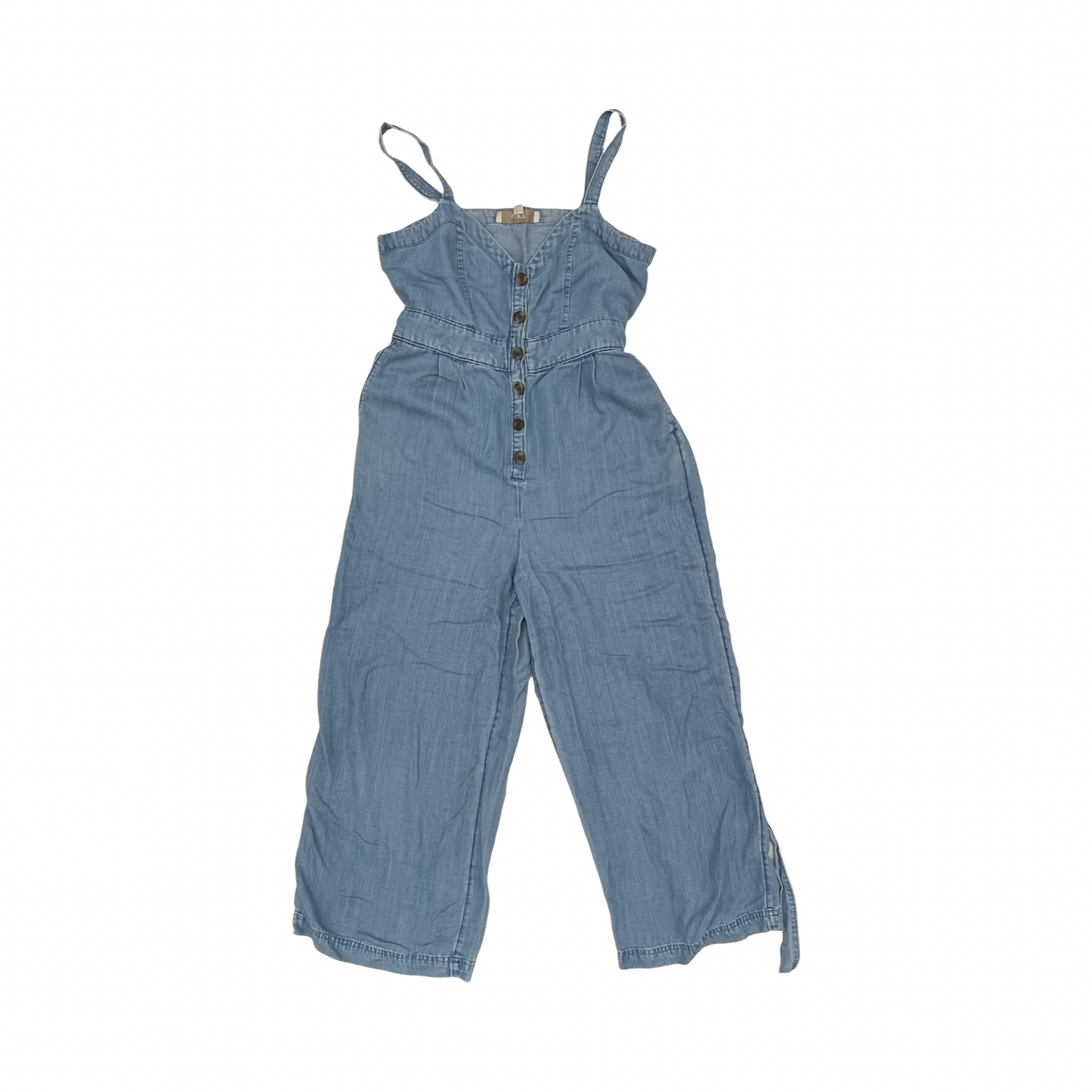 Jumpsuit By Loft In Blue Denim, Size:0