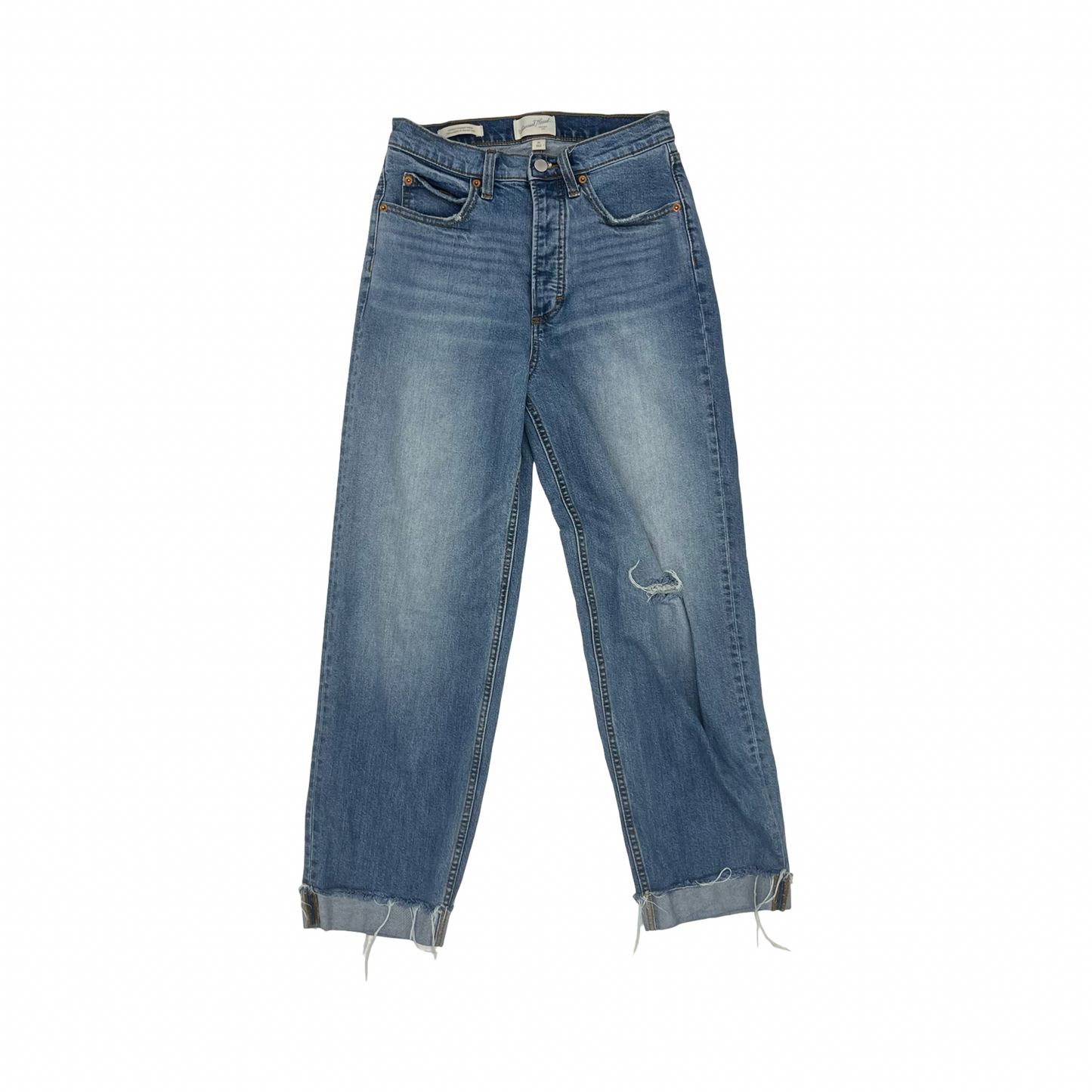 Jeans Straight By Universal Thread In Blue Denim, Size:8
