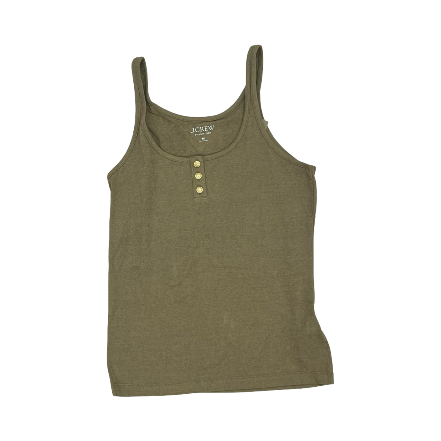 Tank Top By J. Crew In Green, Size:M