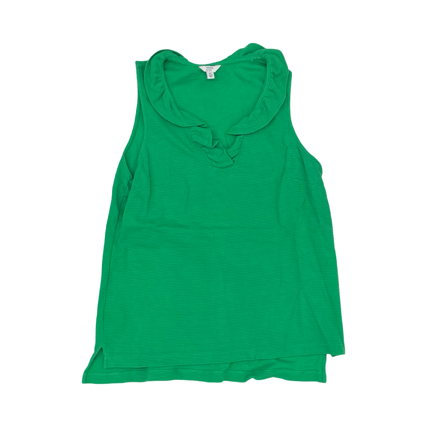 Top Sleeveless By Crown And Ivy In Green, Size:Xl