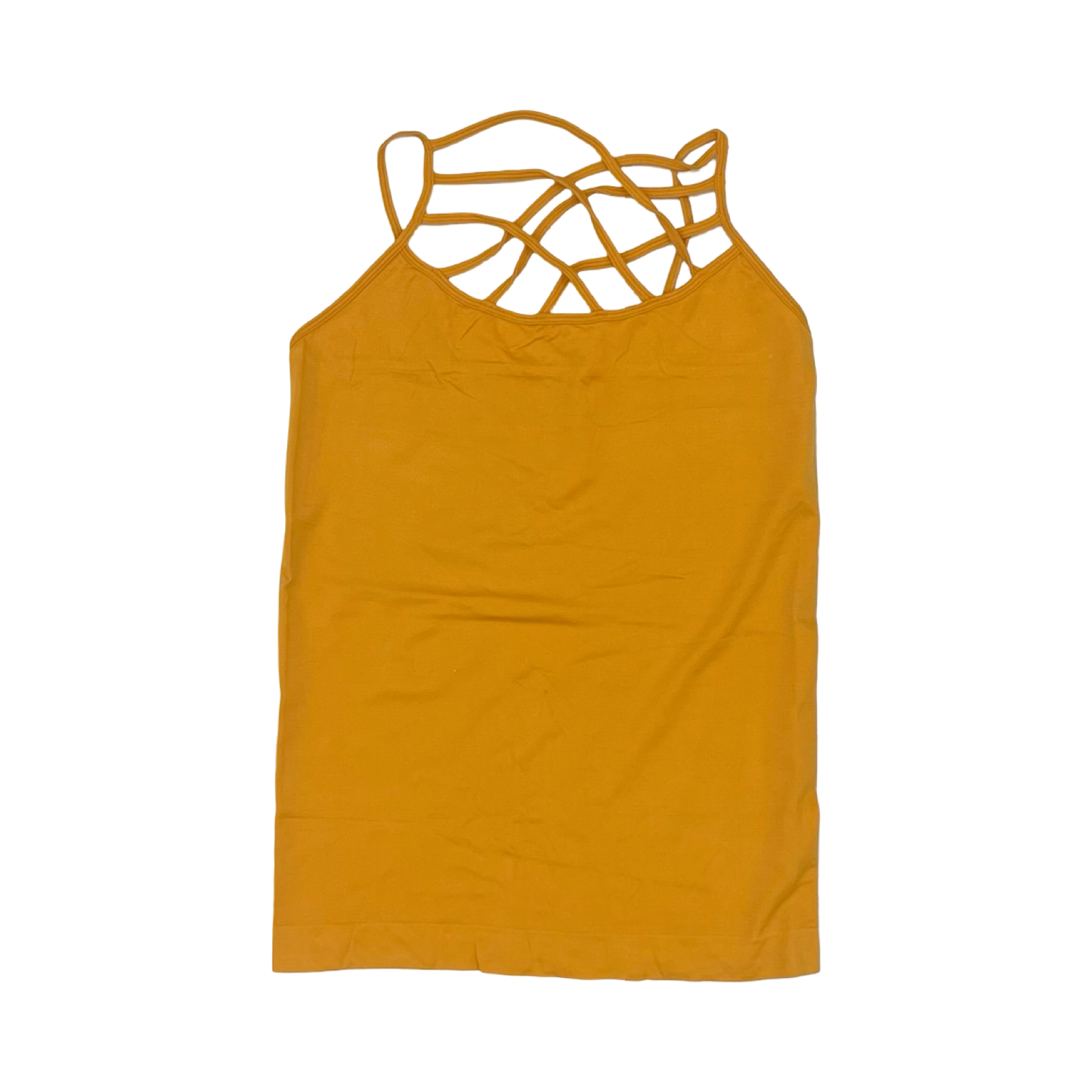 Top Cami By Zenana Outfitters In Yellow, Size:1X