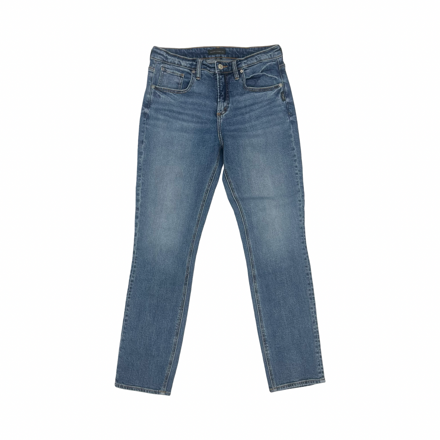 Jeans Straight By Silver In Blue Denim, Size:6