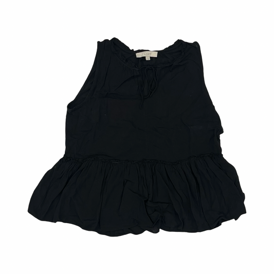 Blouse Sleeveless By Loft In Black, Size:M