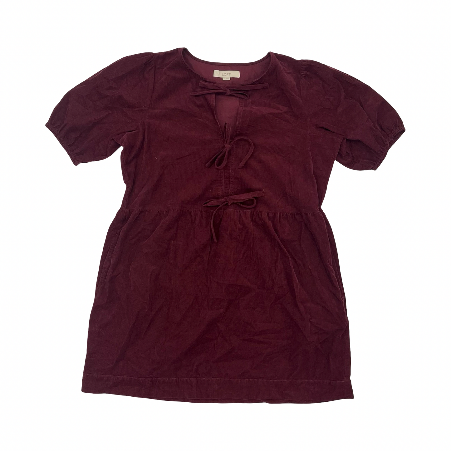 Dress Casual Short By Loft In Purple, Size:M