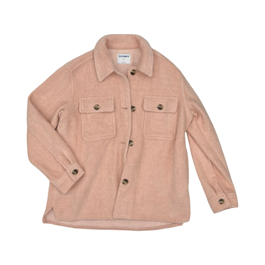 Jacket Shirt By Old Navy In Pink, Size:M