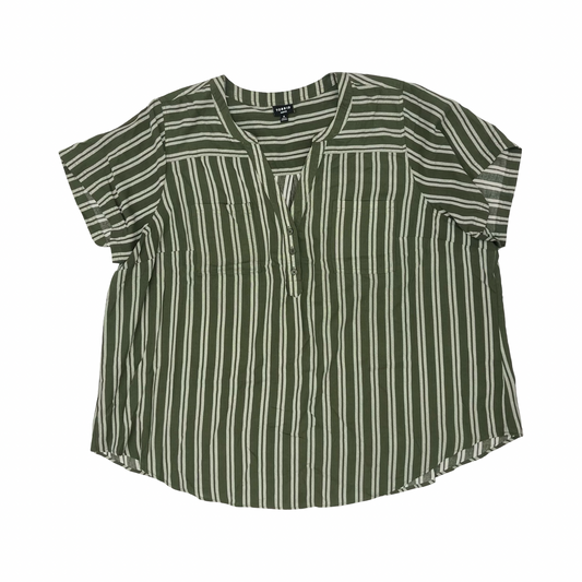 Blouse Sleeveless By Torrid In Green, Size:4X
