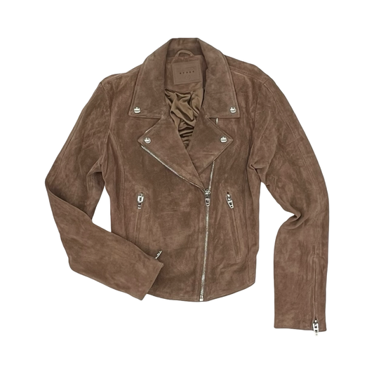 Jacket Moto Leather By Blanknyc In Brown, Size:M
