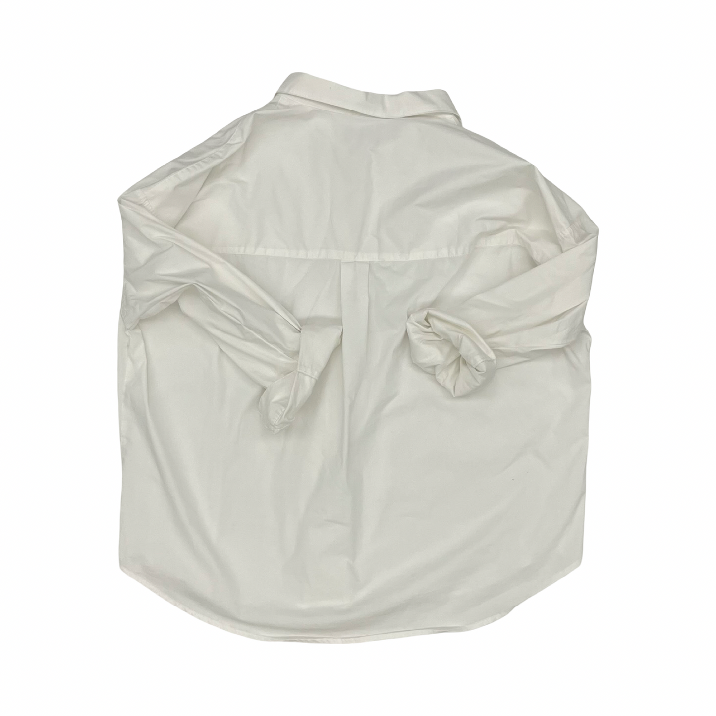 Blouse 3/4 Sleeve By Magaschoni In White, Size:2X