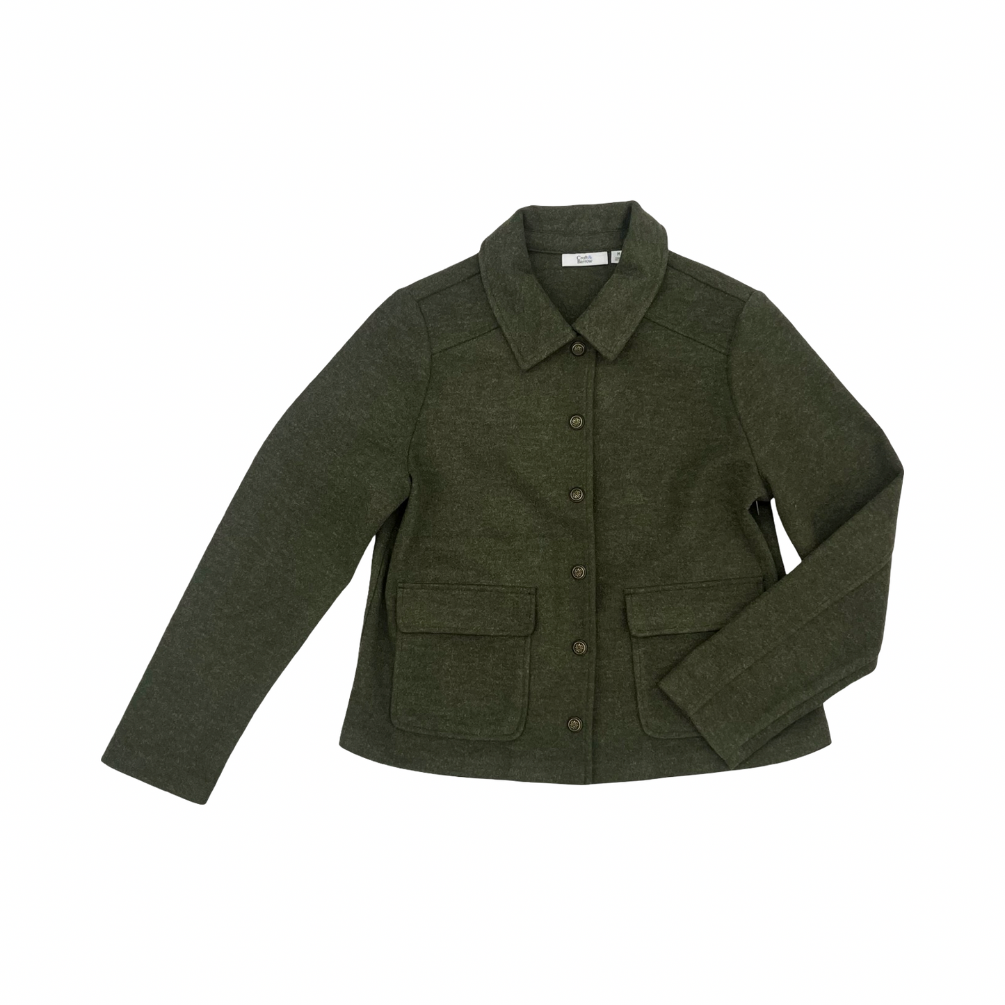 Jacket Shirt By Croft And Barrow In Green, Size:M