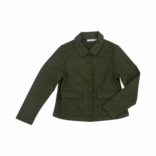 Jacket Shirt By Croft And Barrow In Green, Size:M