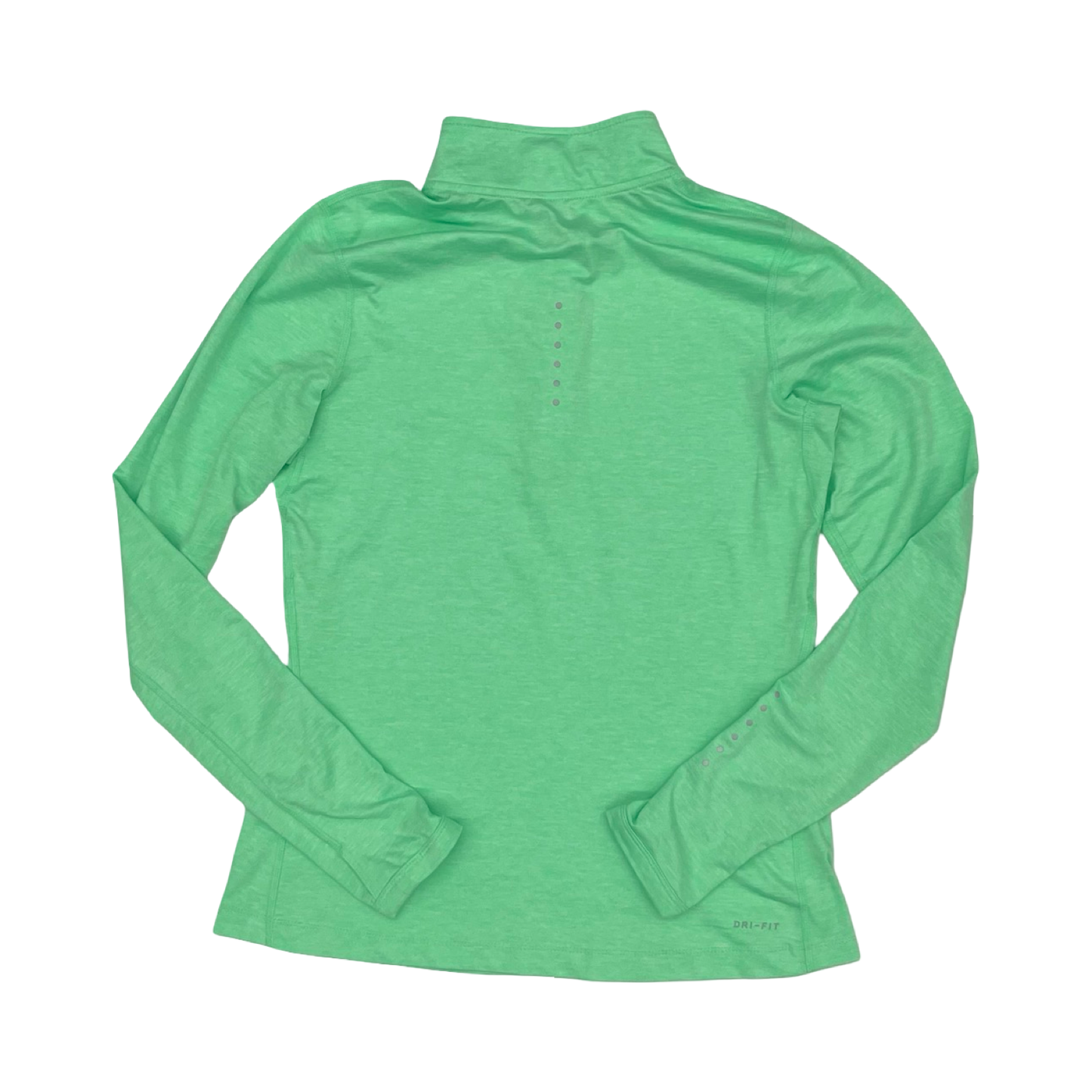 Athletic Top Ls Collar By Nike Apparel In Green, Size:S