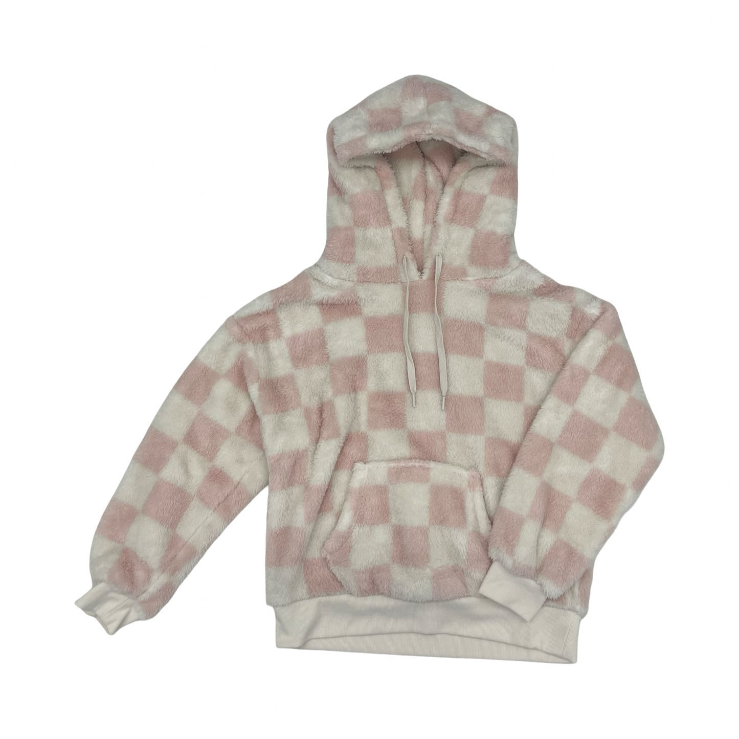 Sweatshirt Hoodie By Cme In Cream & Pink, Size:M