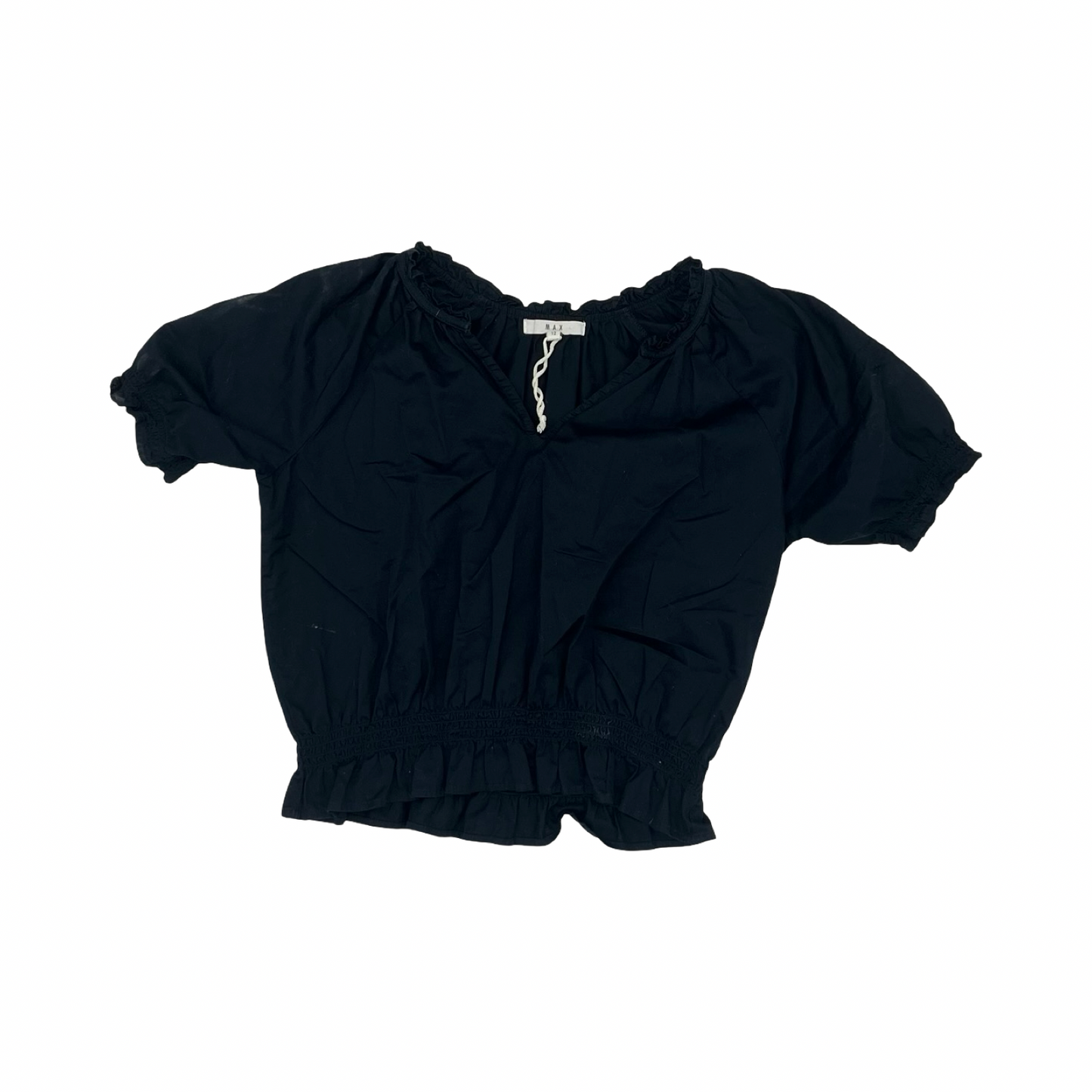 Blouse Ss By Max And Cleo In Navy, Size:L