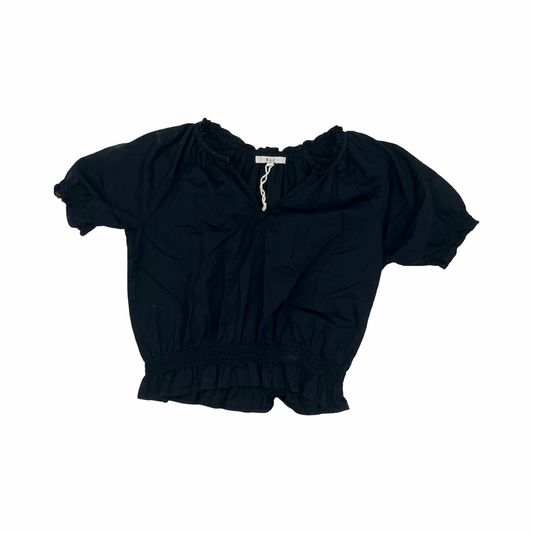 Blouse Ss By Max And Cleo In Navy, Size:L