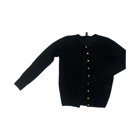 Cardigan By Dana Buchman In Black, Size:Xs