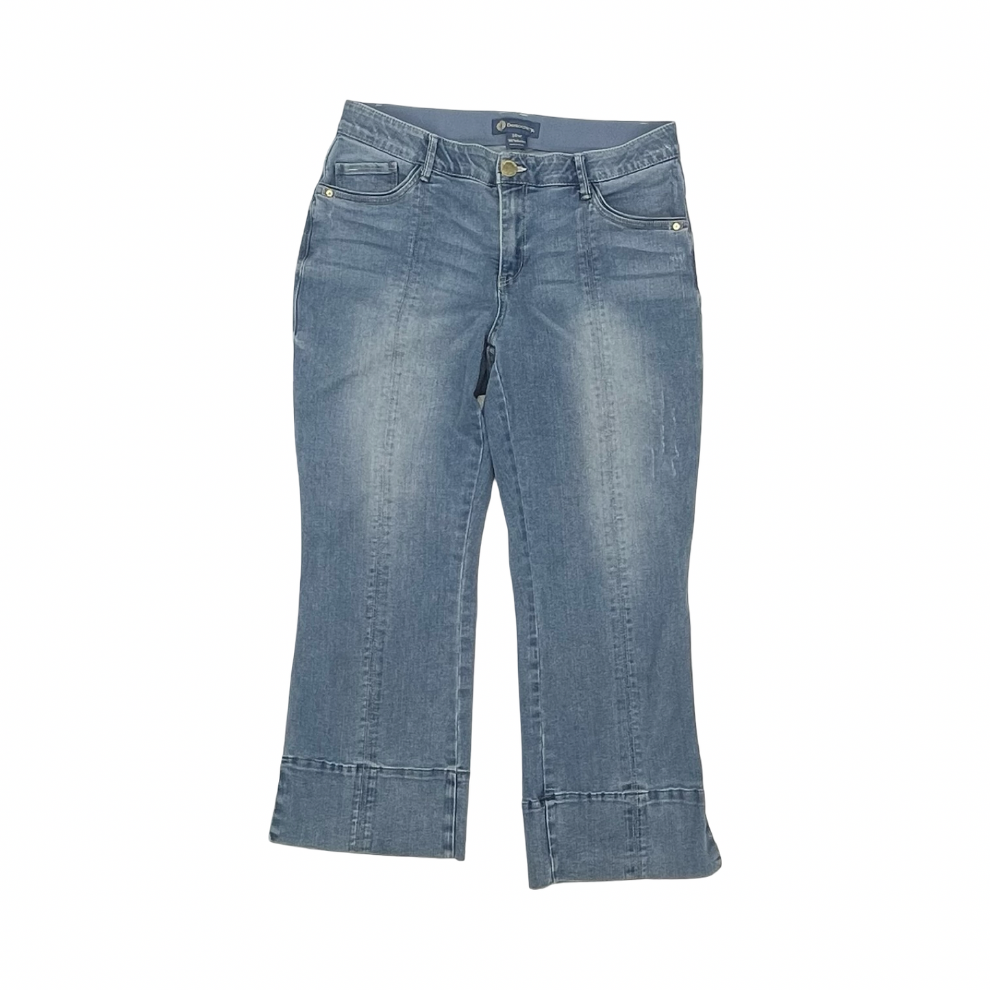 Jeans Wide Leg By Democracy In Blue Denim, Size:16