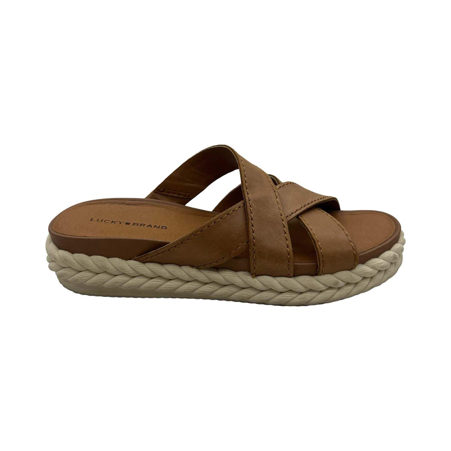 Sandals Flats By Lucky Brand In Brown, Size:7.5