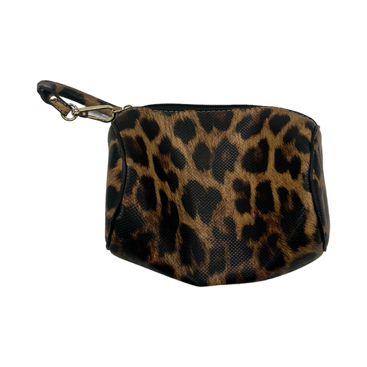 Makeup Bag By Clothes Mentor In Animal Print, Size:Medium