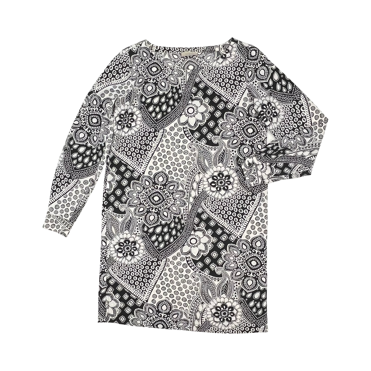 Dress Party Short By Loft In Black & Cream, Size:S