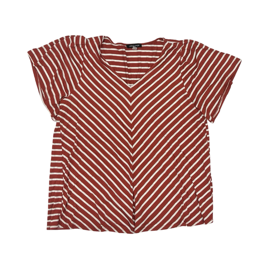 Top Ss By Cable And Gauge In Red & White, Size:1X