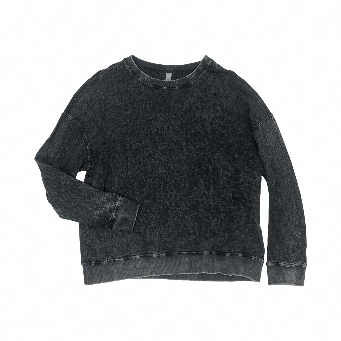 Athletic Top Ls Crewneck By Mono B In Grey, Size:L