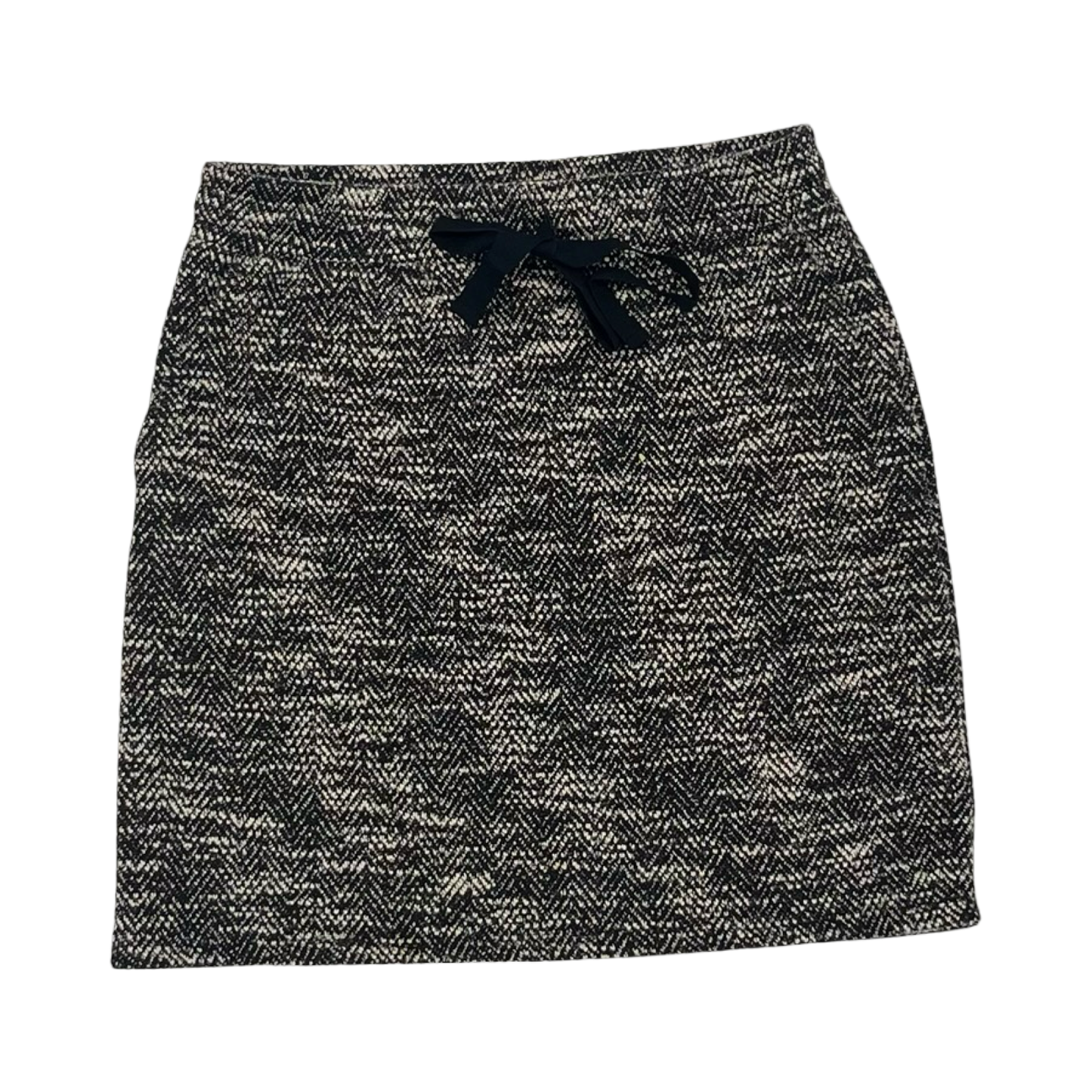 Skirt Mini & Short By Loft In Black & Cream, Size:Xs