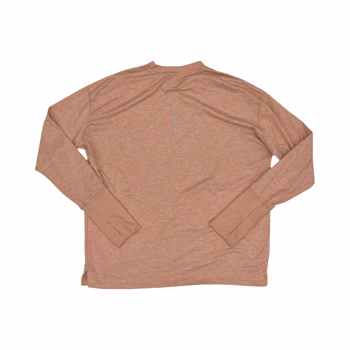 Athletic Top Ls Crewneck By Nike Apparel In Orange, Size:L